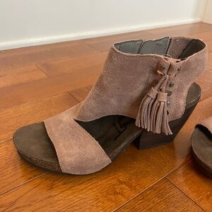 Women's OTBT Suede Tassel Wedge Sandals